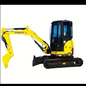 Mini-excavatrice sur chenilles Yanmar VIO35, excavatrice compacte de 3 tonnes avec godet de creusement et brise-roche - Product Image 1