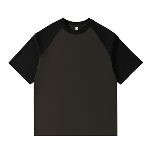 Camiseta personalizada de algodón grueso de 280g, color sólido, cuello redondo, manga corta, para ocio y promoción. - Product Image 2