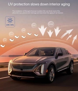 Film teinté pour fenêtres auto-adhésif <span class=keywords><strong>anti</strong></span>-UV, <span class=keywords><strong>anti</strong></span>-explosion, <span class=keywords><strong>anti</strong></span>-<span class=keywords><strong>chaleur</strong></span>, décoration automobile, autocollants pour pare-brise à bulles, caméléon noir - Product Image 6