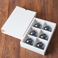 Boîte de rangement en papier kraft personnalisée avec séparateur, emballage plat coulissant, boîte cadeau, emballage alimentaire peu encombrant, recyclable