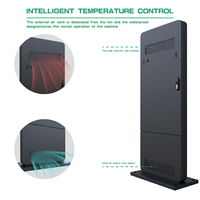 55 65 pulgadas al aire libre LCD Smart Floor Standing Señalización digital y pantallas Señalización digital Quiosco Soportes de exhibición Quiosco Pantalla táctil