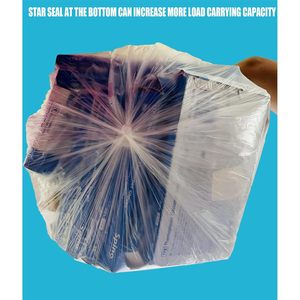 55-60 Gallon Trash <b>Bags</b> 50 Count Clear Heavy Duty High Density Can Liners for Home Recycling - Product Image 5