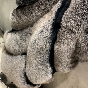 Nuova fabbrica di stile giacca di pelliccia di volpe elegante pelliccia invernale da donna cappotto <span class=keywords><strong>nero</strong></span> lungo pelliccia <span class=keywords><strong>Trench</strong></span> - Product Image 5