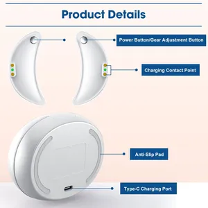 Masseur oculaire à lumière rouge 660 nm avec EMS, appareil anti-âge pour les yeux, réduit les poches et les cernes, coussinets portables pour le rajeunissement des yeux - Product Image 5