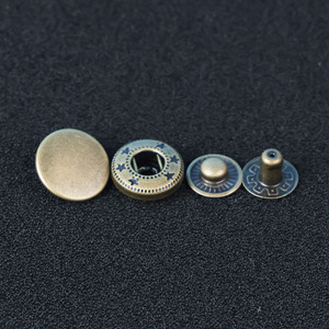 Boutons-pression Juxin 15 mm en laiton, boutons métalliques dissimulés pour vêtements et sacs - Product Image 2