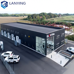 Design libero prefabbricato sala prefabbricata showroom struttura in acciaio laboratorio magazzino edificio in metallo 4S auto showroom - Product Image 1