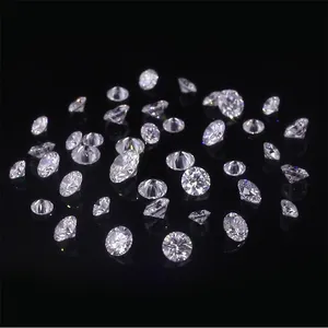 HPHT Brilliant Round Shape Lab Created Loose Melee Diamonds One Carets