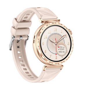 Reloj Inteligente Deportivo para Mujer, Pantalla Redonda, Diseño Moderno, T101A, Silicona, IP67, Monitor de Presión Arterial, Registro del Sueño, Gran Venta - Product Image 4