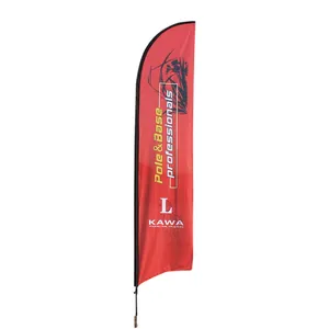 Pubblicità personalizzata banner volante all'aperto Teardrop Tear Drop flags Beach Feather Flag