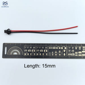 SMD interruttore della luce saldatura filo SM connettori 2 Pin femmina connettore maschio 15mm rame conduttore PVC per l'elettronica - Product Image 4