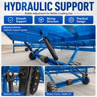 Plateforme de déchargement mobile hydraulique pour conteneurs, rampes pliantes de 6/8/10/12/15 tonnes, fabriquées en Chine, à prix compétitif, avec certification CE