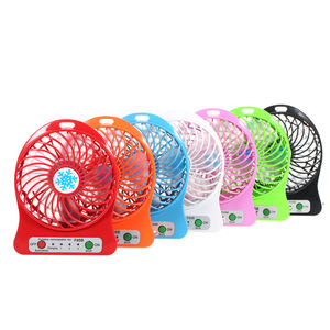 Ventilador de Mano Recargable USB con Luz LED para Viajes en Interiores, Ventilador Eléctrico Portátil Pequeño - Product Image 1
