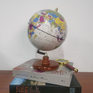 Nhà Máy Bán Buôn Kết Cấu Sáng Tạo Xoay Bằng Gỗ Cơ Sở Bản Đồ Thế Giới <span class=keywords><strong>Globe</strong></span> Giáo Dục Kim Loại Địa Lý Thiết Kế - Product Image 4