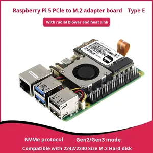 Scheda Adattatore PCIe M.2 Mini Waveshare per Raspberry Pi 5a Generazione, Espansione SSD con Dissipatore di Calore, Protocollo NVME, 180 Giorni - Product Image 3