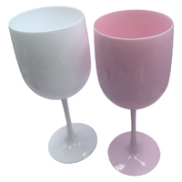 Logo personnalisé Flûte à vin en acrylique blanc Gobelets à vin en plastique Flûtes à champagne en acrylique coloré