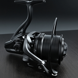 Carrete de Pesca Spinning Rooblinos M de Lance Largo para <span class=keywords><strong>Surf</strong></span> 20KG de Arrastre de Carbono Relación de Engranajes 4.8:1 Cuerpo de Aluminio CNC para Pesca en Muelle/Playa/Lubina - Product Image 5