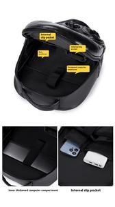 कस्टम 3 डी एम्बेड किए गए यूसीएक्स डेपपैक पॉलीएस्टर वाटरप्रूफ 20-35l क्षमता खोपड़ी पैटर्न जिपर बंद - Product Image 5