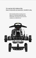 Go Kart Eléctrico de Carreras Ninebot Go Kart Pro 2, 43 km/h, Potente Motor de 4800 W, Auto de Karting Eléctrico para Adultos y Niños
