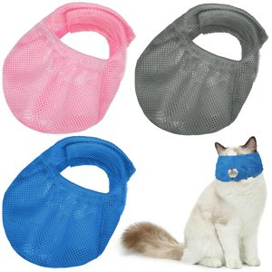 Pet Eye Mask Cat Muzzle Breathable Mesh Fabric For Grooming Bathing Pet Care SL Size - Product Image 1
