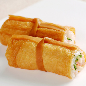 Pochettes de tofu frit végétaliennes, apéritif japonais Izakaya, certifié IFS Food, vente en gros - Product Image 1