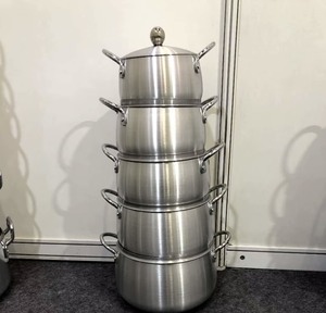 Aluminium Cookware 5pcs Set 16cm 18cm 20cm 22cm 24cm Pots and <strong>Pans</strong> Riveted Handle Freshness <strong>Preservation</strong> Holiday Kitchen Events - Product Image 1