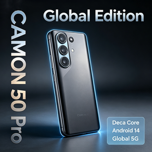 ขายส่ง สมาร์ทโฟน Techno Camon 50 Pro 5G ระบบ Android 15 ของแท้ RAM 16GB ความจุ 1TB ปลดล็อคแล้ว - Product Image 2