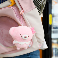 Peluche Ours Rose Rond Personnalisé, Faible MOQ, Jouet en Peluche Doux, Peluches Mignonnes Personnalisables à partir de Votre Design
