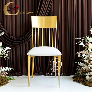 Chaises de salle à manger modernes en acier inoxydable, nouveau style, pour la maison et les mariages/événements - Product Image 2