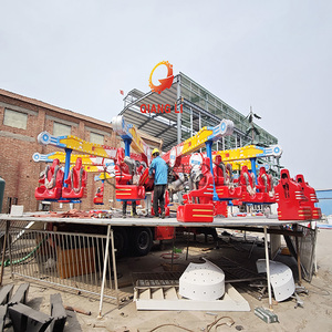 Manèges de fête foraine, équipement d'amusement extérieur de grande taille, machine à rebondir mobile <span class=keywords><strong>Techno</strong></span> Jump RideTrailer, fibre de verre, acier, 24 personnes - Product Image 1