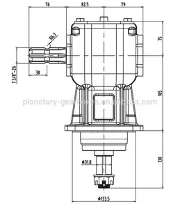 Tractor Versnellingsbak Voor Aftakas, Landbouwmachines 540 Rpm, 1:1.92 Verhouding, China Fabrikant Oem/Odm