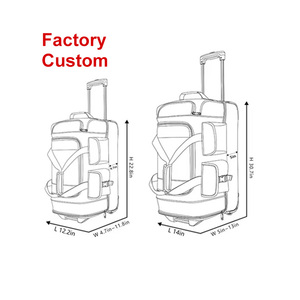 Trolley de viaje Bolsa de idioma Equipaje deportivo Bolsa con ruedas Sac De Voyage Roulettes Reisetasche Rollen Wheeled Duffel - Product Image 1