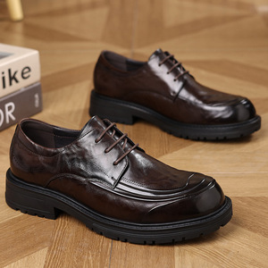 Zapatos de vestir de cuero para hombre - elegantes, cómodos, de cuero genuino de alta calidad, zapatos de boda premium para otoño - Product Image 2
