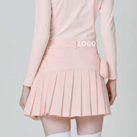 Jupe de golf de sport personnalisée pour femmes Jupe-culotte taille haute doublée A pour femmes Jupe plissée de tennis de golf pour filles