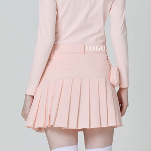 Falda plisada de tenis de golf con forro A de cintura alta personalizada para mujer - Product Image 2