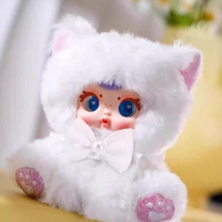 Vrai bonbon au lait MM Naughty Kitty Chat coquin Boîte aveugle Mignon Anime Peluche Kawaii Queue mobile Collection de cadeaux