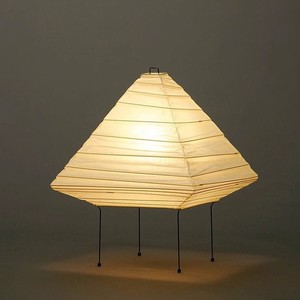 Lampe de sol en papier japonais Akari, 5x bandes de papier de coton beige, bandes de bambou, lumière LED, salon, chambre à coucher, décoration de la maison - Product Image 1
