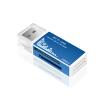 Lector de Tarjetas Jaya All-in-One USB 2.0 Externo de Aleación de Aluminio Multi-en-1 SD/MMC/MS/SDHC/SDXC/TF/M2/XD con Soporte