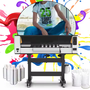 Nueva impresora de camisetas A2 DTG directa a película de 24 pulgadas con tinta de pigmento Dual I3200 de 600mm Epson XP600 cabezal de impresión dimensión de placa DTF - Product Image 2