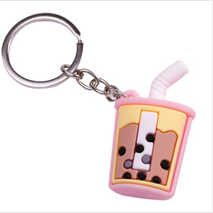 Llavero de PVC Suave con Diseño Personalizado de Té de Burbujas, Superventas - Product Image 6