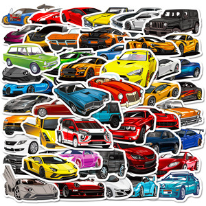 50 pz Supercar auto da corsa adesivi Graffiti per moto moto decorazioni auto impermeabili modificate <span class=keywords><strong>JDM</strong></span> Sticker - Product Image 1