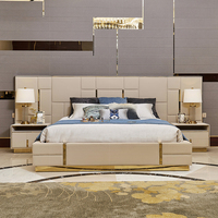 Lit king size moderne en microfibre, design italien, inclinable, rembourré en cuir de luxe, avec cadre en bois de bouleau, pour chambre à coucher