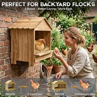 Série JQ Farm House : Nichoirs en bois de qualité supérieure pour la ponte des poules, des canards et des oiseaux