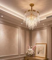 Luminaire suspendu en verre artisanal de qualité supérieure, éclairage décoratif classique pour salon de villa