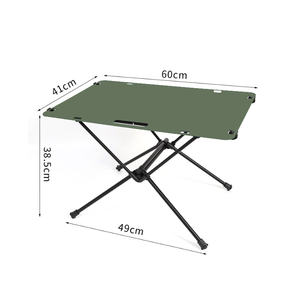 Mesa Plegable Portátil de Aleación de Aluminio para Exteriores, Ligera, para Camping, Mesa Táctica de Aluminio con Soporte - Product Image 2