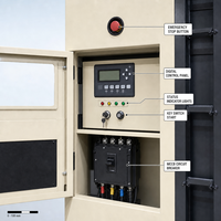 Groupe électrogène diesel silencieux Weichai Yuchai 300 kVA 240 kW insonorisé triphasé pour hôtel de petite taille 50 Hz 60 Hz