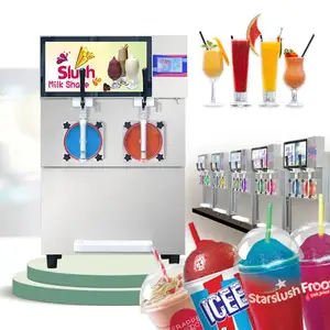 CE komplett geschlossene Eislackmaschine für gefrorene Cocktails / Cocktail-Margarita-Maschine / Milchshake-Slush-Maschine