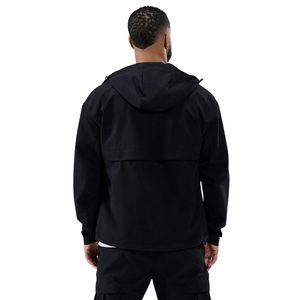 Sudadera de Forro Polar Negro para Hombre, con Cierre de Cremallera de un Cuarto, Manga Larga, Térmica, para Entrenamiento al Aire Libre, Ropa Deportiva de Invierno - Product Image 3