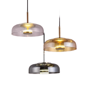 Stile nordico semplice lampada da tavolo in vetro creativo comodino sala da pranzo luce Led soffitto in vetro con illuminazione della barra di personalità - Product Image 4