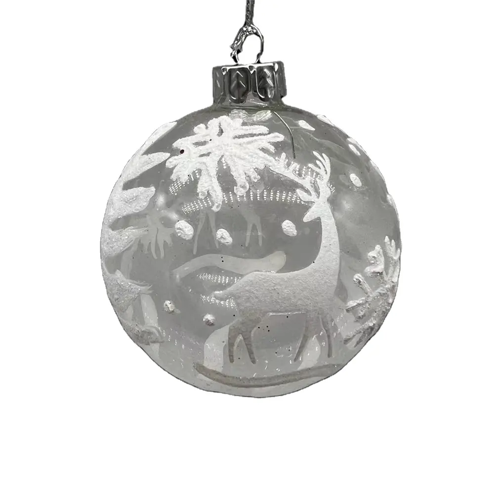 Good Quality Hanging Ornament Wholesale Christmas Ornaments Decorative Glass Ball