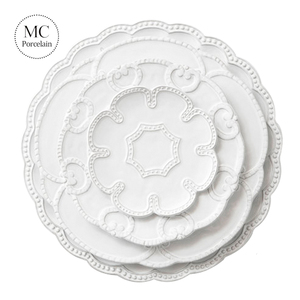 Directamente de fábrica en relieve platos de cena <span class=keywords><strong>juego</strong></span> de mesa de boda - Product Image 1
